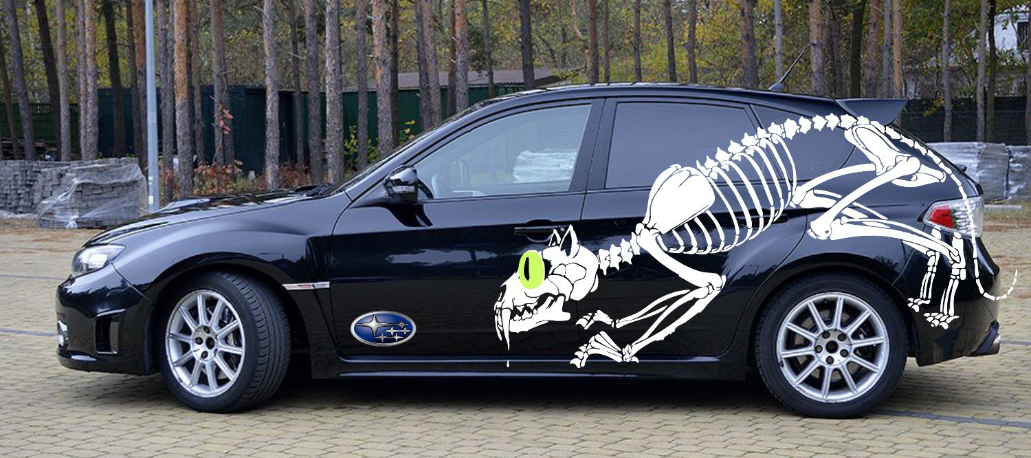Naklejki Subaru Impreza CAT BONES Puma