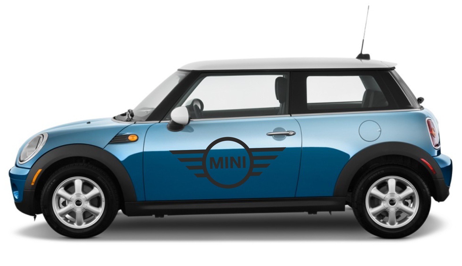 Naklejki Mini Cooper logo na drzwi