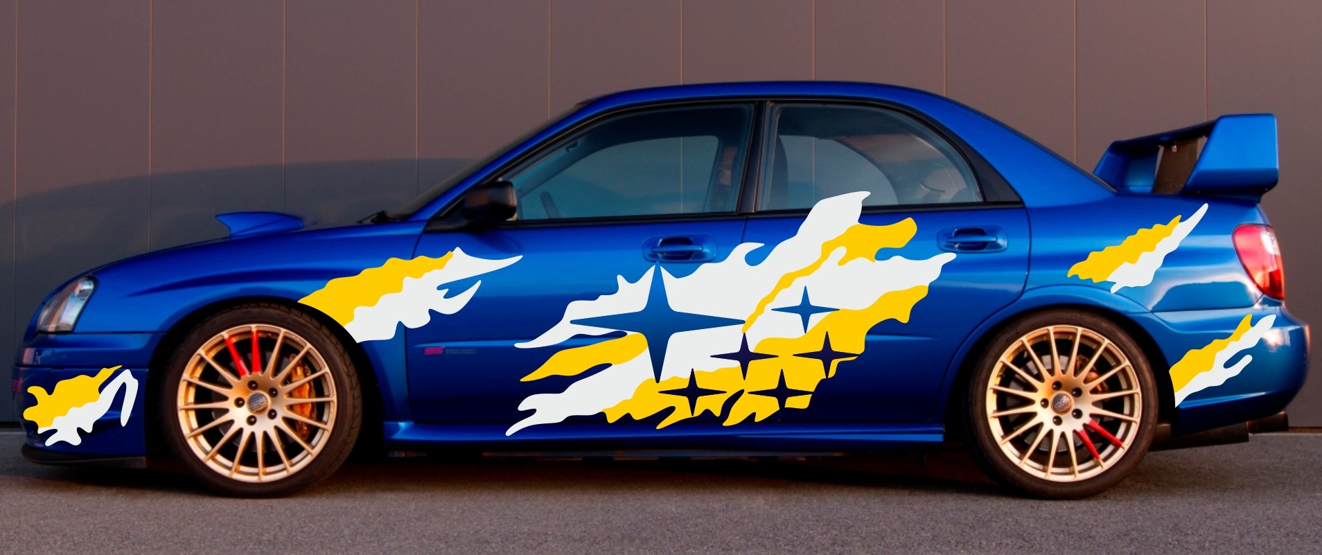 Naklejki Subaru Impreza WRC STI rajdowe raily aufkleber sticker decals