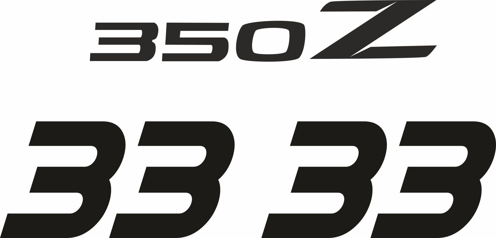 Naklejki na samochód Nissan 350Z 370Z Nismo STICKER DECALS STRIPES