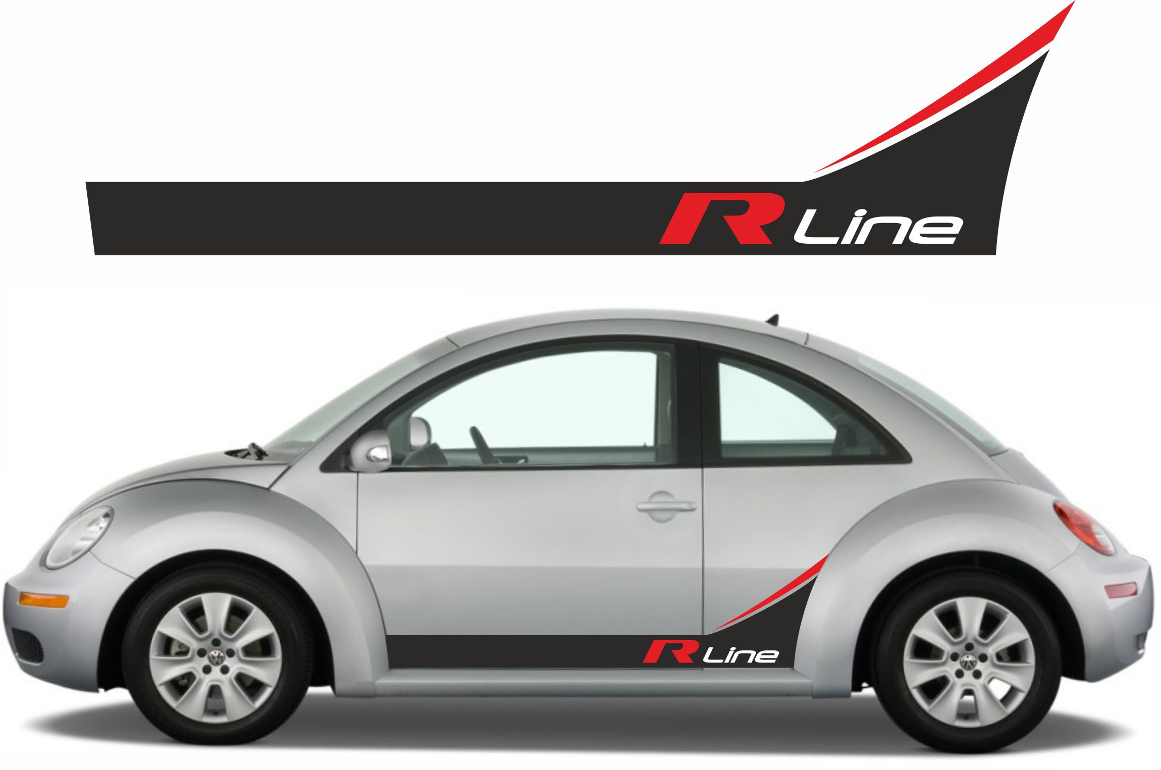 Naklejki na VW Beetle R LINE STICKER DECALS STRIPES