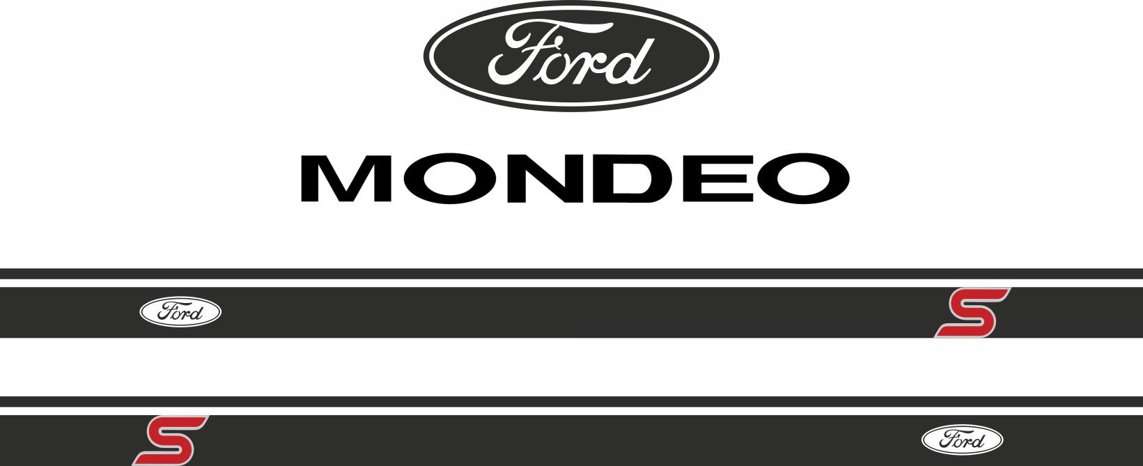 Naklejki na samochód Ford Mondeo STICKER DECALS STRIPES