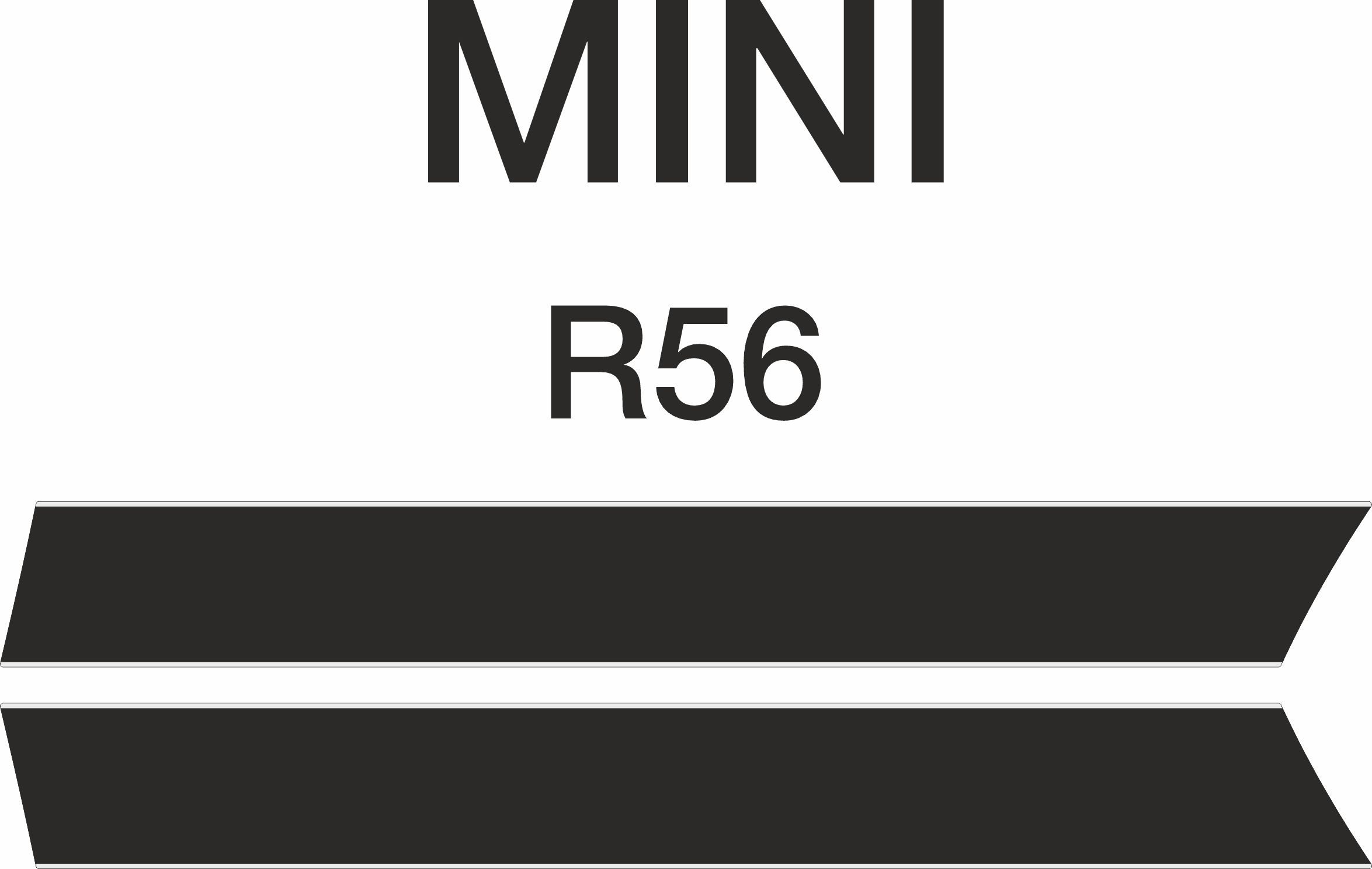 Naklejki na samochód MINI COOPER R56 stripes, sticker, decals , aufkleber