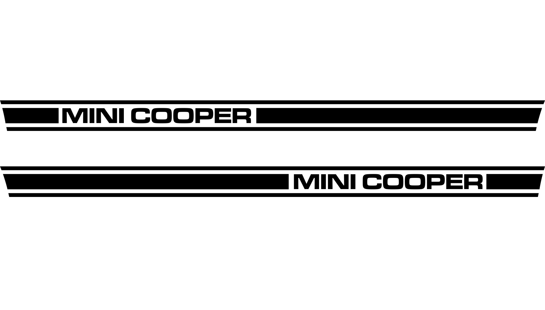 Mini Cooper Naklejka folia sticker aufkleber decals nalepky samolepky tuning na boki F56 57