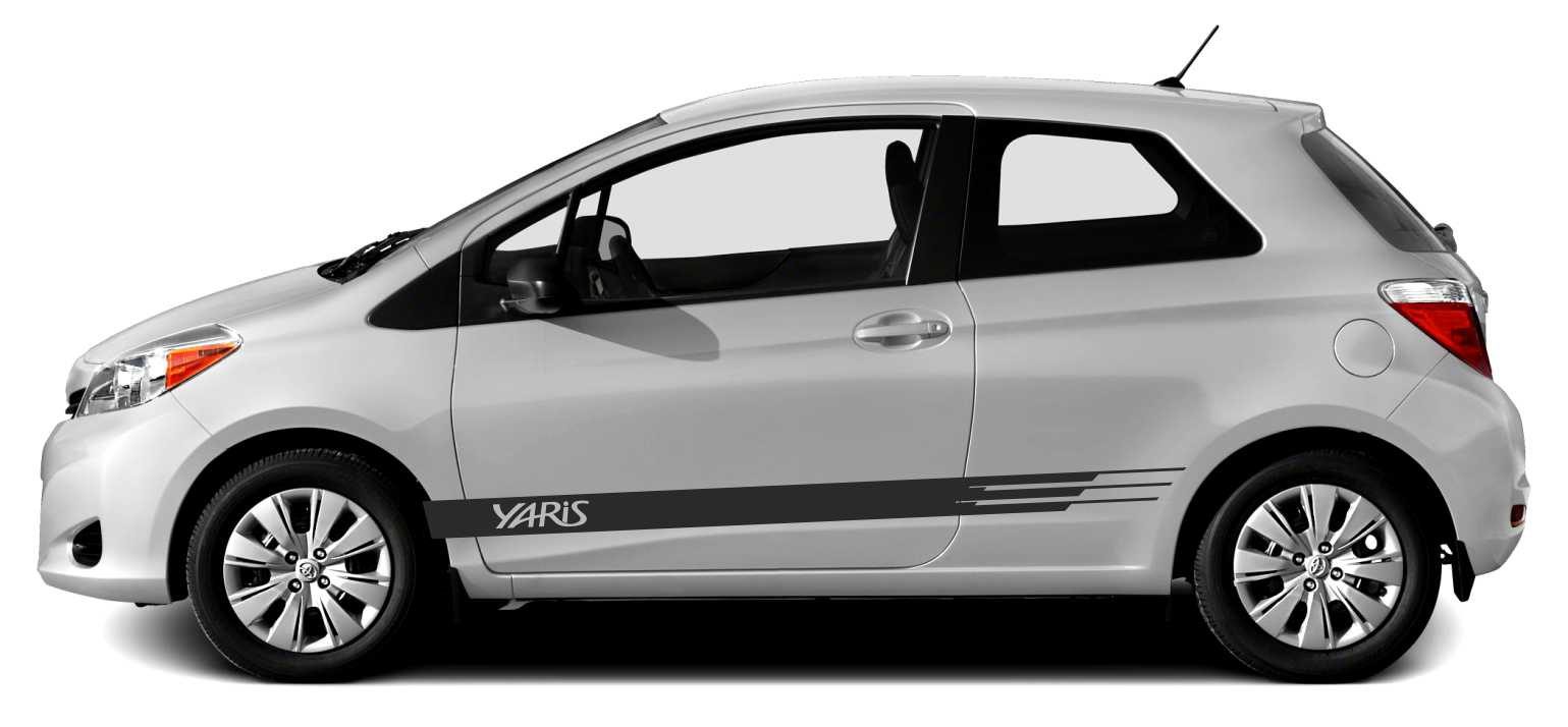 Naklejka Toyota Yaris Pasy na boki Wysoka Jakość