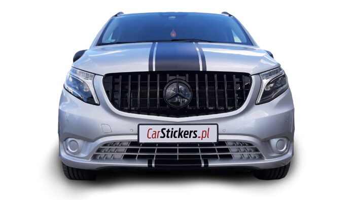 Mercedes Pasy sportowe na maskę naklejki decals stripes sticker aufkleber nalepky samolepky tuning