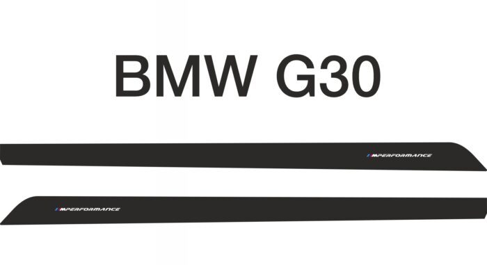 Naklejki BMW G30 mperformance na progi