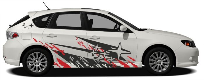 Naklejki na Subaru Impreza naklejki decals stripes sticker aufkleber nalepky samolepky tuning