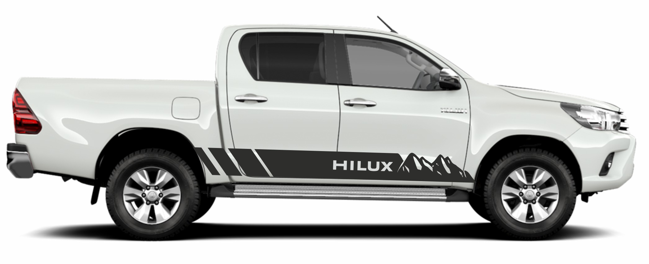 Toyota Hilux Naklejka folia sticker aufkleber decals nalepky samolepky tuning na boki off road Navara Terenowe pickup 4x4