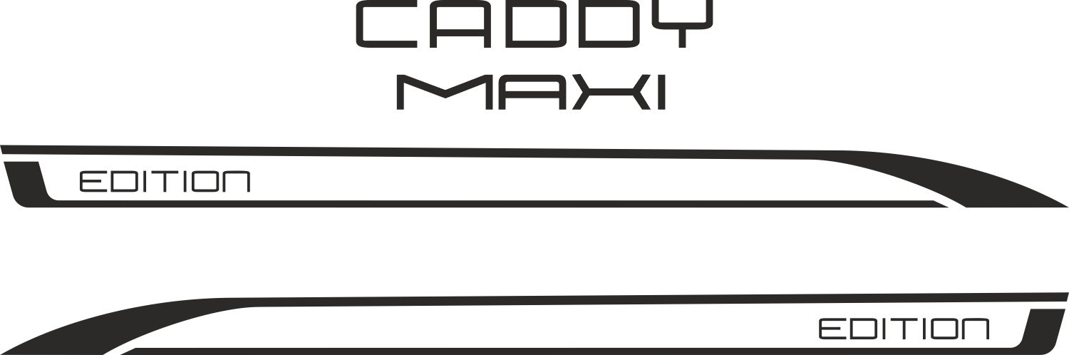 Naklejki VW Caddy MAXI Edition od 2020 decals stripes sticker aufkleber nalepky