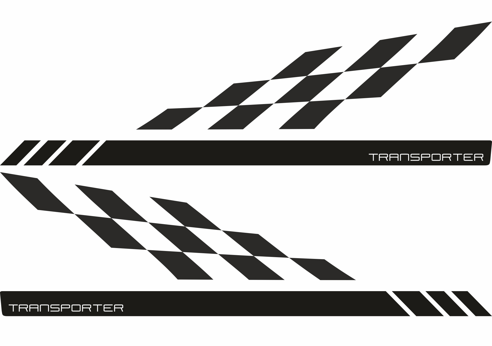 naklejki VW T5 T6 T6.1 EDITION TRANSPORTER decals sticker aufkleber samolepky nalepky stripes tuning szachownica racing
