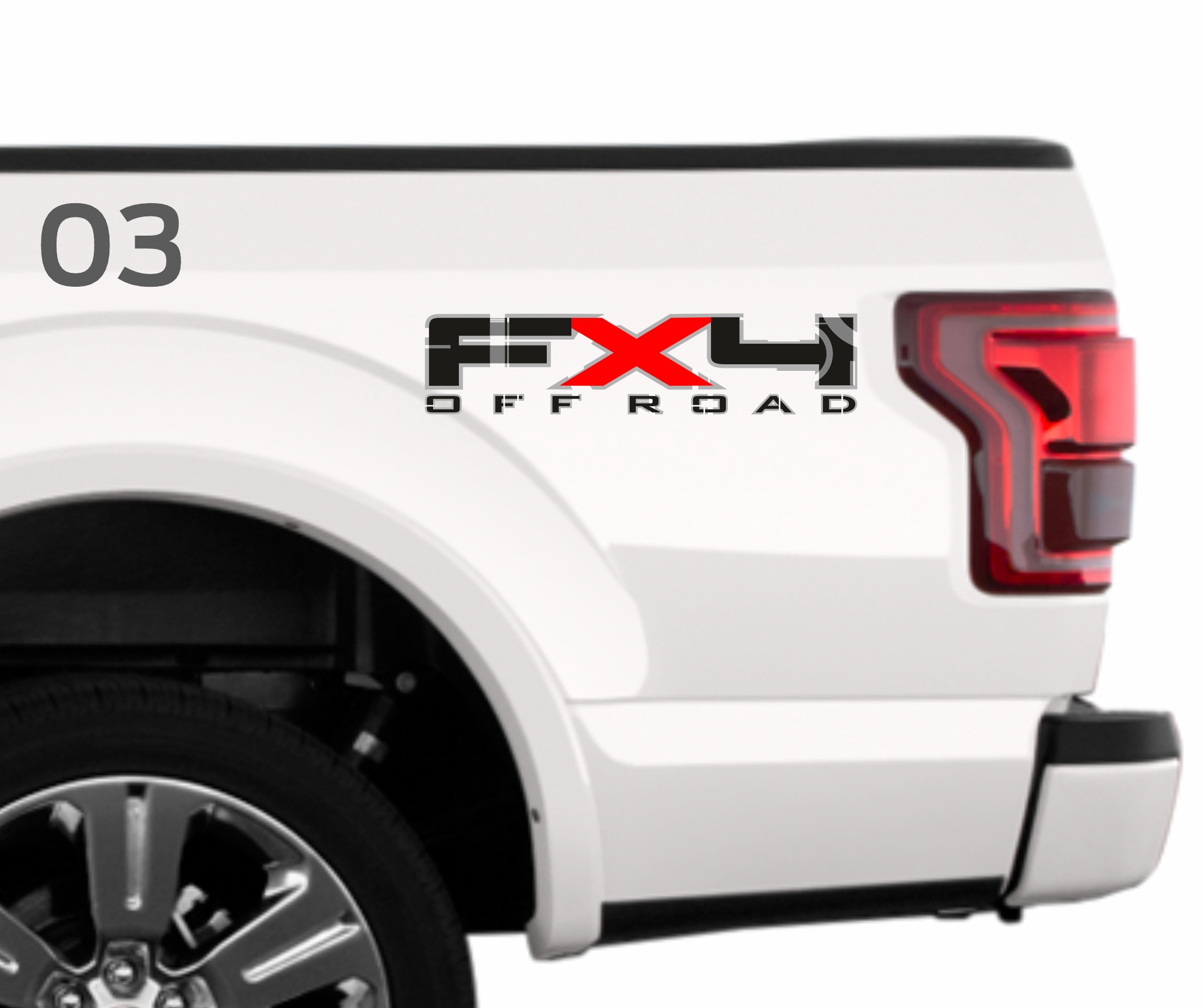 Ford F150 Naklejka folia sticker aufkleber decals nalepky samolepky tuning na boki FX4 off road