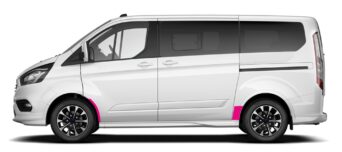 naklejki foli ochronne na nadkola Ford Custom